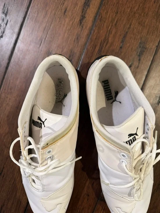 Puma x Scuderia Ferrari Future Cat Leather Sneakers - White - Size 11 - Picture 5 of 12